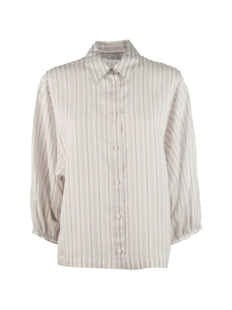 PESERICO striped button-up shirt