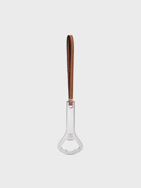 CELINE Triomphe Bottle Opener in Steel and calfskin