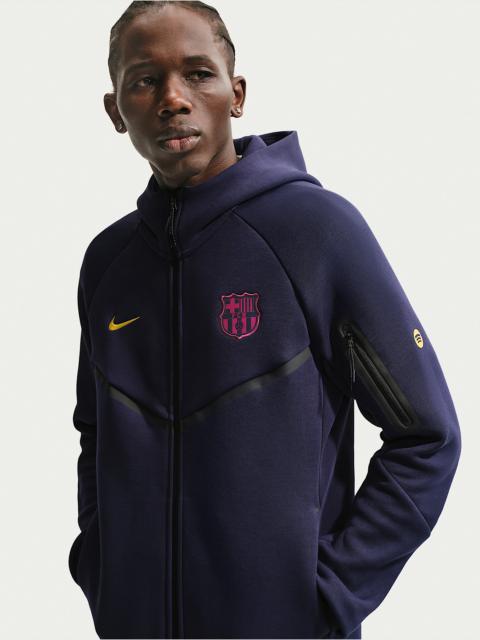 Nike FC Barcelona Tech Fleece Windrunner Men's Nike Soccer Full-Zip Hoodie