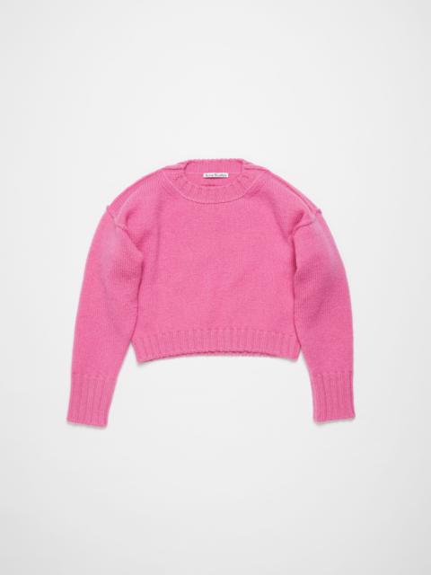 Acne Studios Crew neck wool jumper - Pink