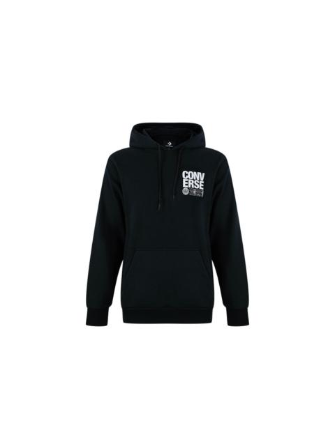 Converse Converse Court Graphic Hoodie 'Black' 10021131-A01