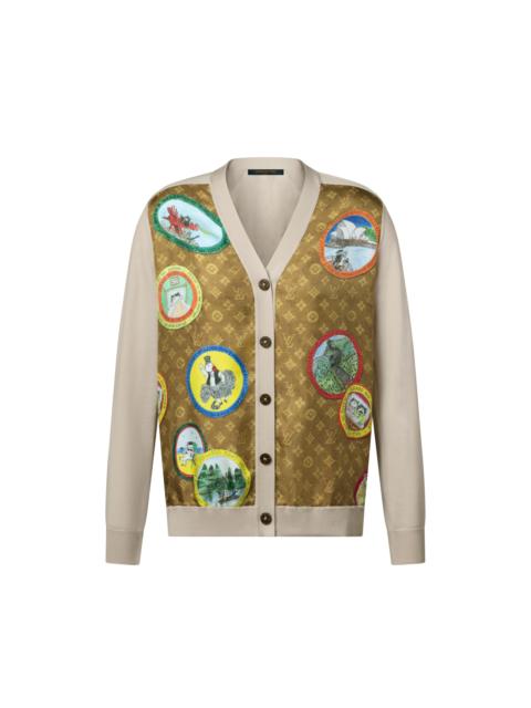 Louis Vuitton Monogram Cat Stamp Cardigan