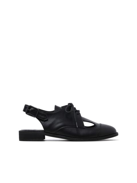 Y's slingback-strap cut-out leather sandals
