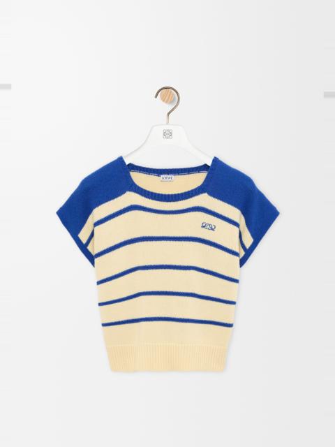 Loewe Sleeveless sweater in cotton and wool
