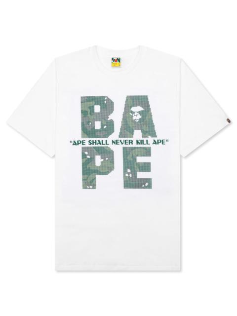 BITMAP LOGO TEE - WHITE