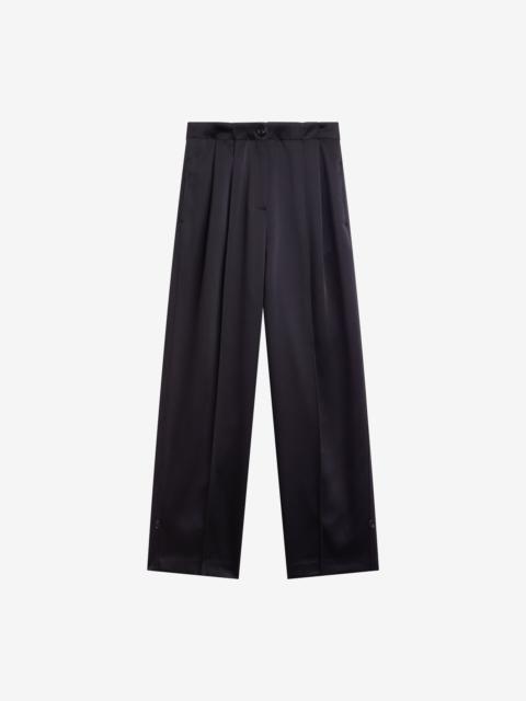 The Frankie Shop Rui Satin Trousers - Black