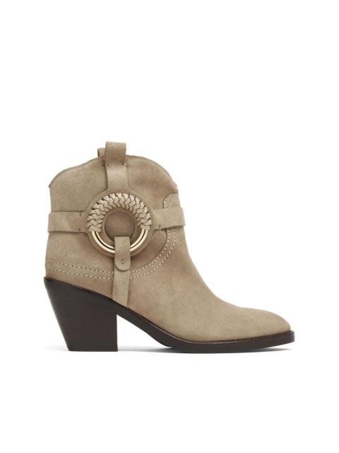 Hana 75mm suede ankle boots
