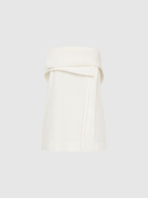 ST. AGNI Strapless Wrap Top - Off White