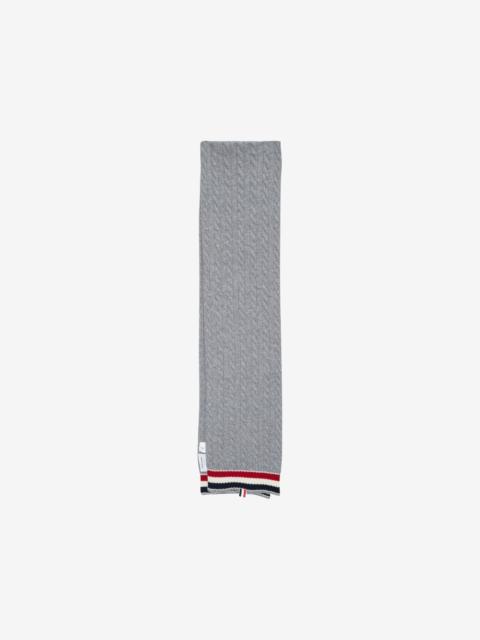 Thom Browne cable-knit striped scarf