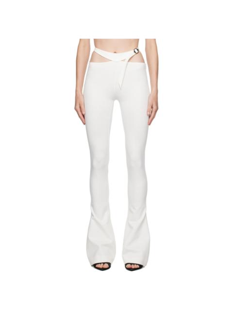 THE ATTICO Off-White Pin-Buckle Pants