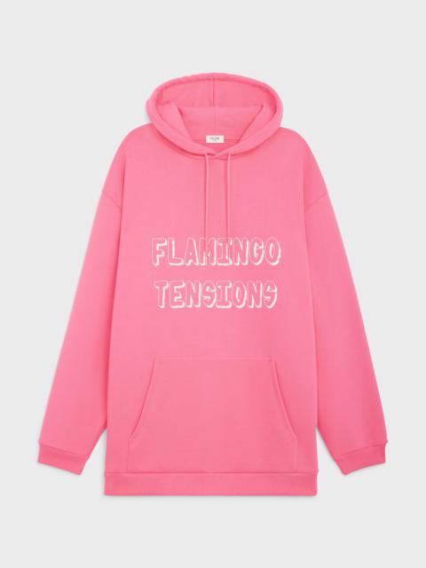 CELINE HOODIE IN COTTON FLEECE WITH ARTIST PRINT