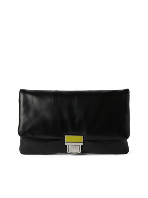 MSGM Puffer clutch bag with snap