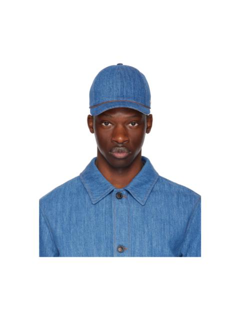 ZEGNA Blue Denim Baseball Cap