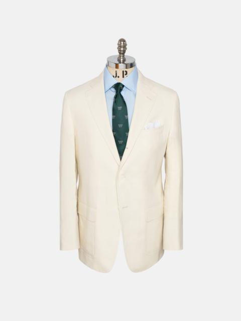 J. PRESS MADE-IN-USA IVORY LINEN SPORT COAT