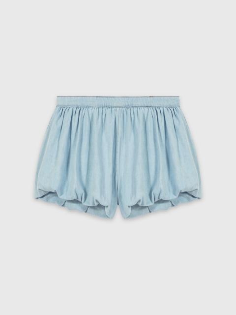 maje Chambray balloon skort