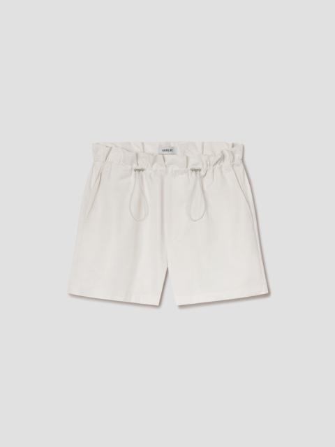AGOLDE LYDIA SHORT IN CHALK WHITE