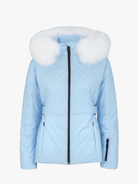 FENDI Light blue tech fabric down jacket