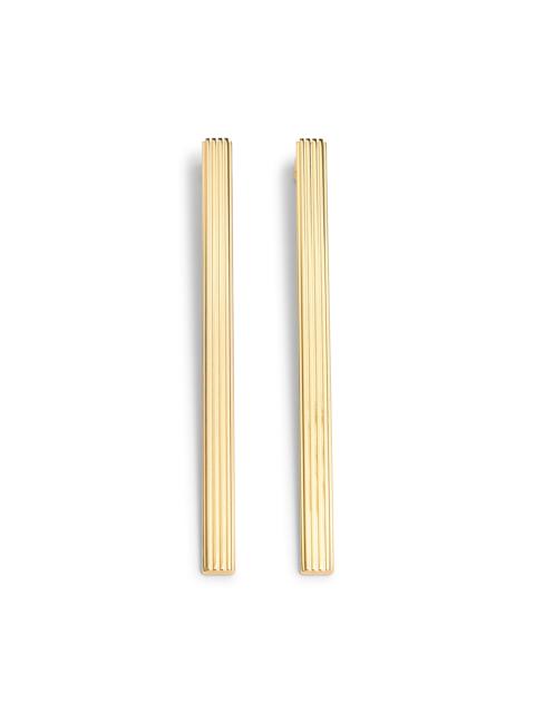 KHAITE Empire 18K Gold-Plated Long Earrings gold
