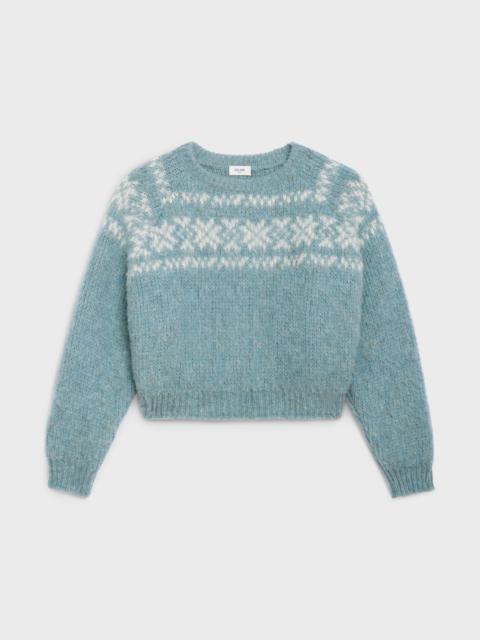CELINE CREW NECK SWEATER IN BRUSHED WOOL