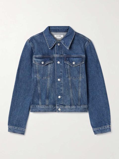RE/DONE Baby Trucker denim jacket Dark denim