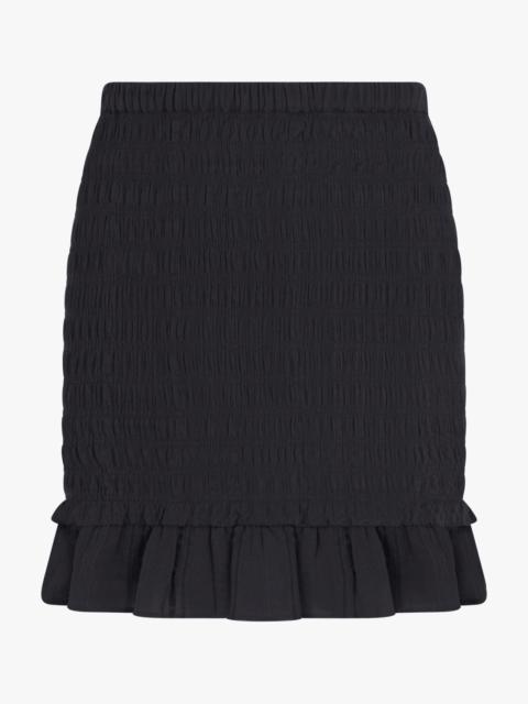 DORELA RUCHED MINI SKIRT | BLACK