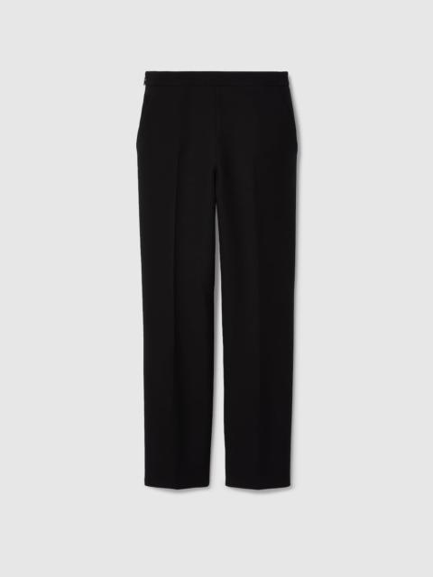 Cady crêpe wool silk pants