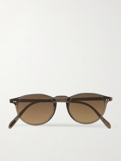 Oliver Peoples Riley Sun Round-Frame Acetate Sunglasses