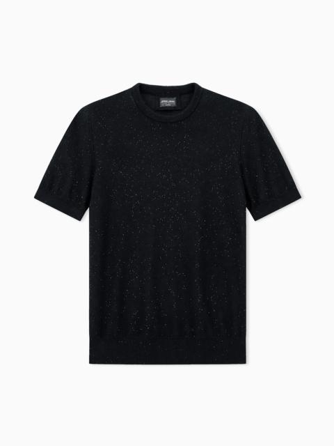 GIORGIO ARMANI OVERSIZED SWEATER GIORGIO'S CASHMERE AND SILK REVERSE STITCH
