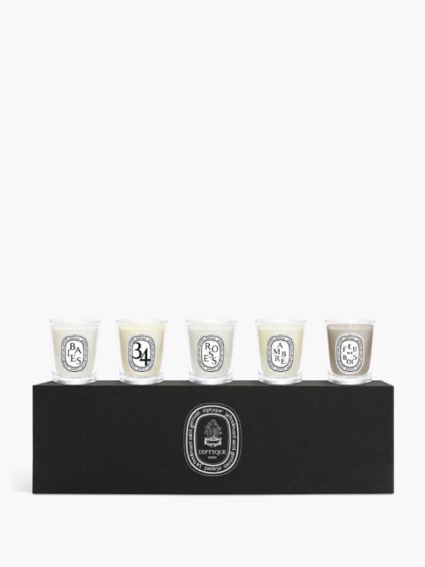 Diptyque Set of 5 miniature iconic candles - Pre-composed