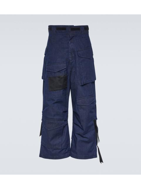 Junya Watanabe MAN Deconstructed denim cargo pants
