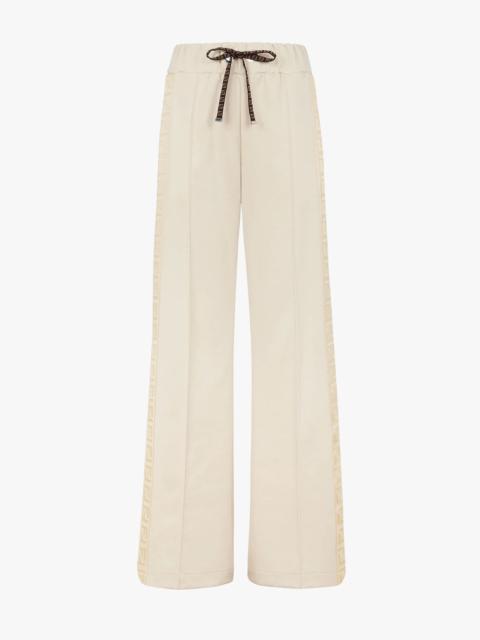 FENDI White jersey pants