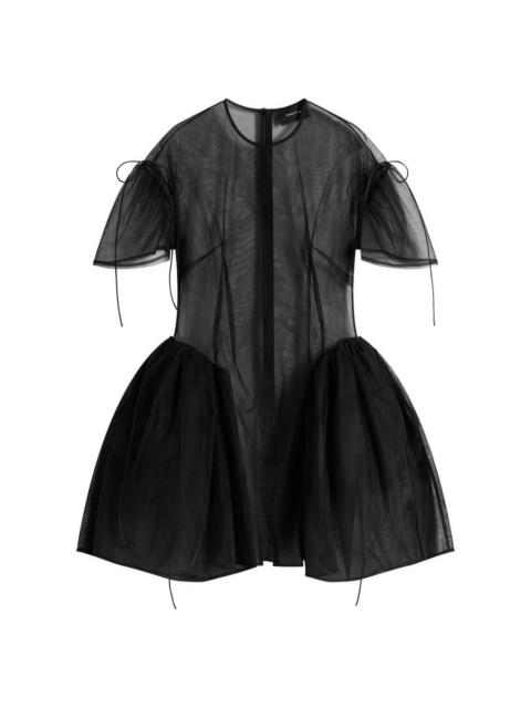 Simone Rocha Simone Rocha Mini Puff Sleeve Cord Hip Dress