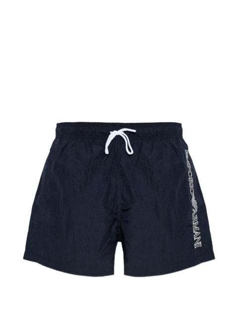 EMPORIO ARMANI logo print swim shorts