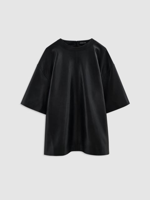 ANINE BING Zeina Top - Black Recycled Leather