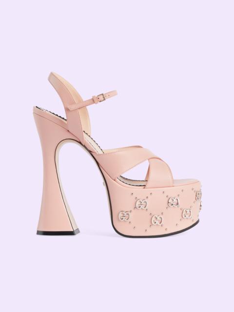 Women's Interlocking G studs sandal