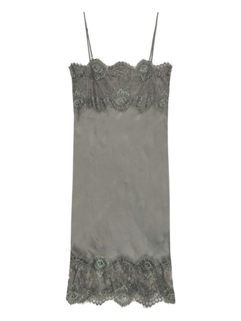 HERSKIND Linus lace-trimmed slip mini dress