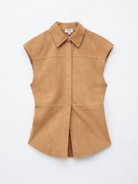 & Other Stories Sleeveless Suede Top