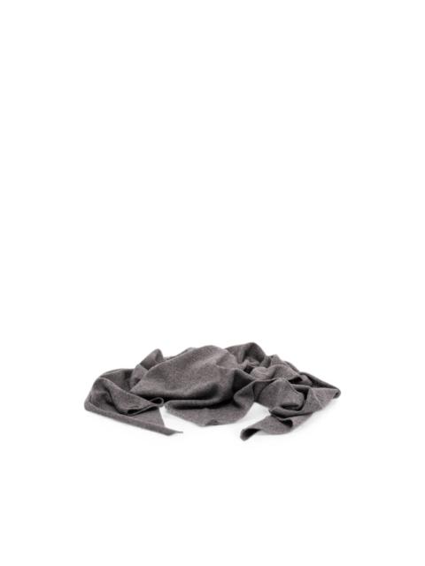 Brunello Cucinelli Monili-embellished cashmere scarf