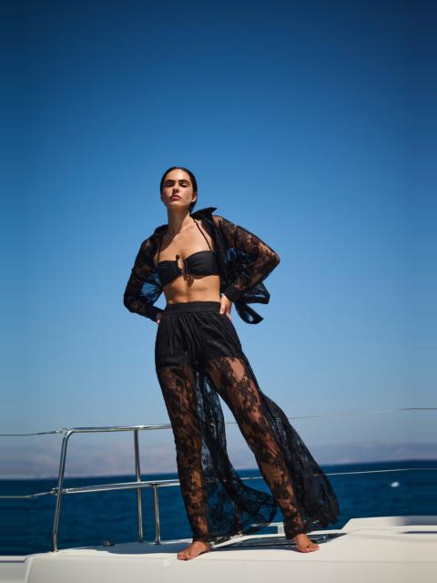 BARDOT Aleida Oversized Lace Shirt In Black