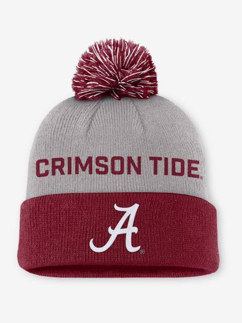 Nike Alabama Primetime Peak Men's Nike College Cuffed Pom Beanie