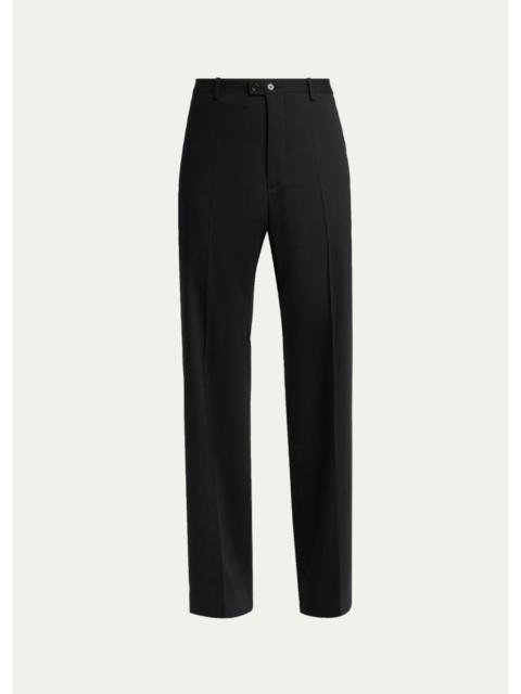 Jil Sander Men's Wool Blend Wide-Leg Trousers