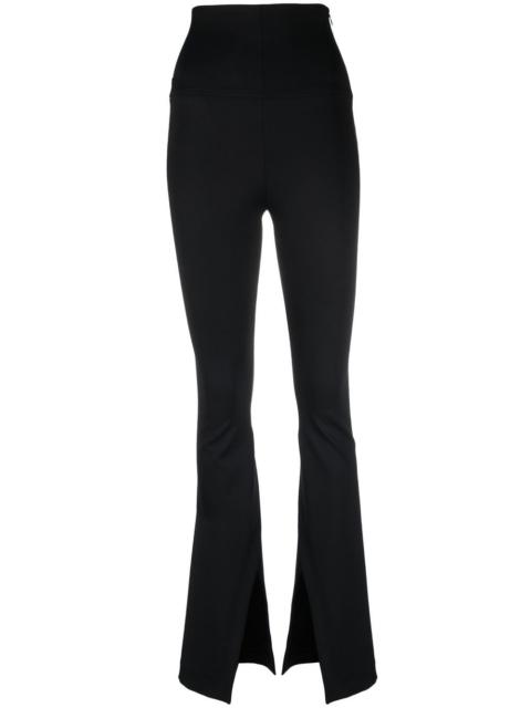 THE MANNEI high-rise flared trousers