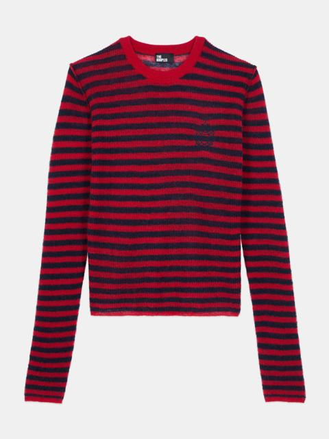 The Kooples STRIPED MOHAIR SWEATER