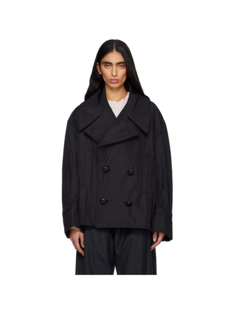 MM6 Maison Margiela Black Double Breasted Sports Jacket