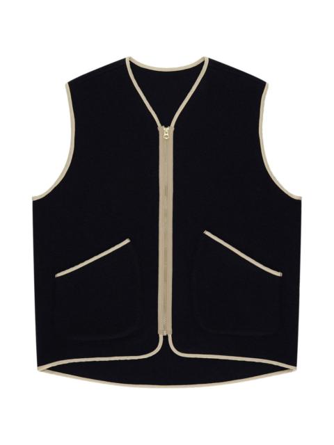 FORTELA Sherpavest zip waistcoat