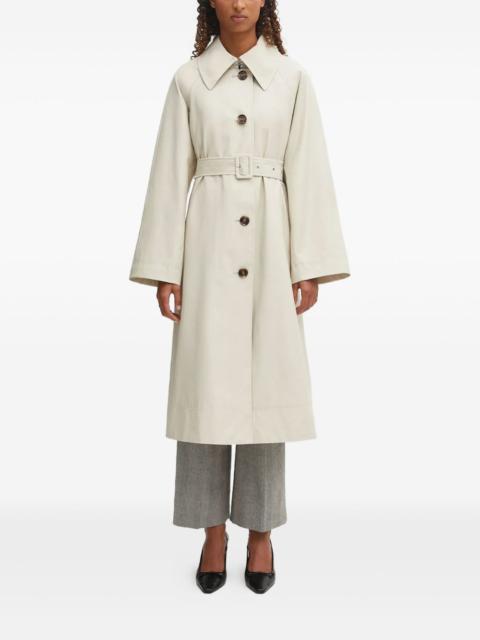 Barbour belted buttoned coat