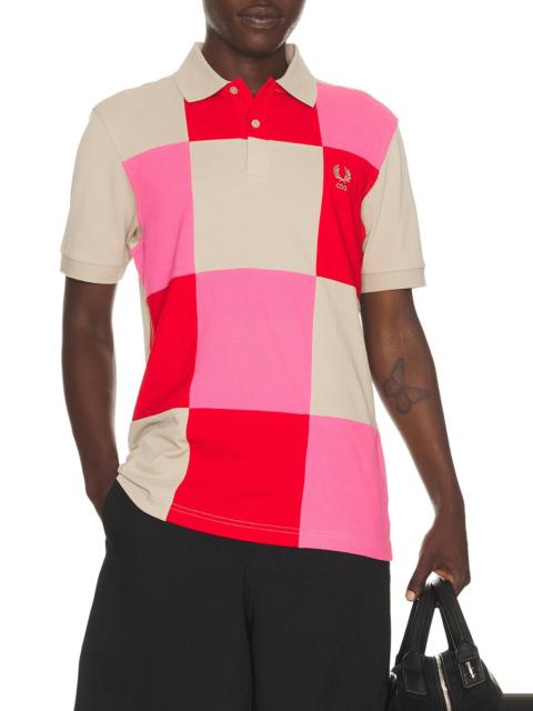 Comme des Garçons SHIRT x Fred Perry Square Patchwork Polo