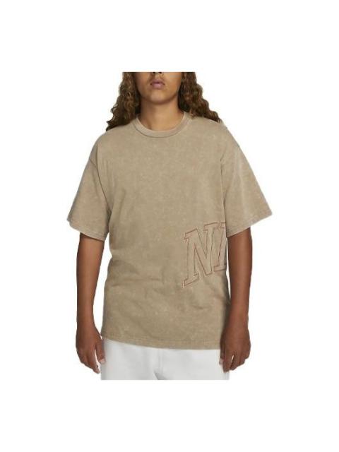 Nike (WMNS) Nike Fadeaway Logo Tee 'Khaki' DX5835-247