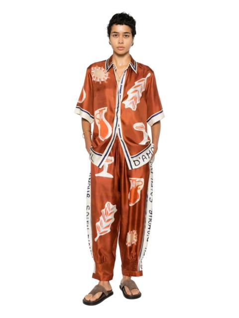 ALÉMAIS Alemais Soleil D´Amour Print Trousers