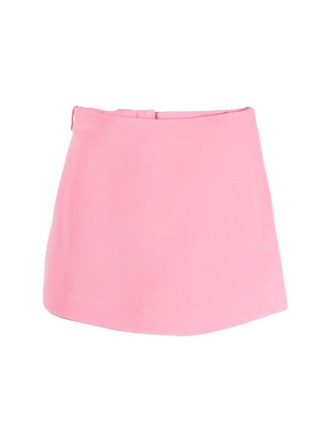 Crepe Couture wrap-front skort